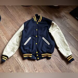 Holloway Black and Tan Varsity Jacket